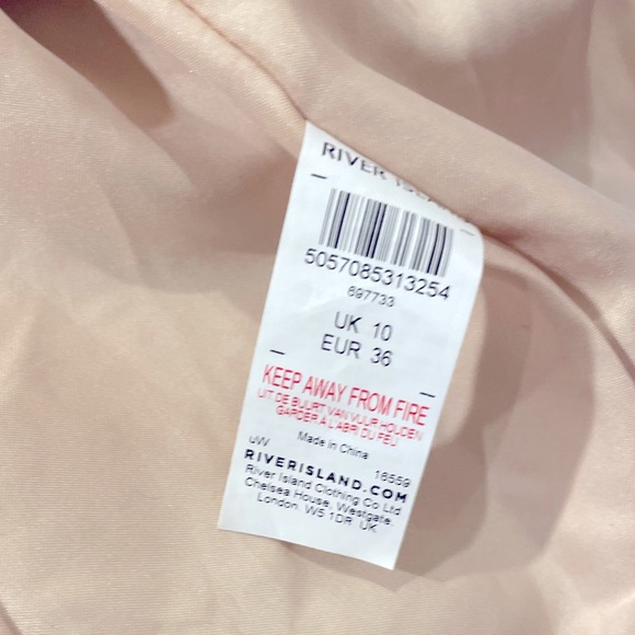 NWOT River Island Suede Biker Jacket in Desert Blush Size 10 $130 (RRP $198)💛. - Picture 6 of 8